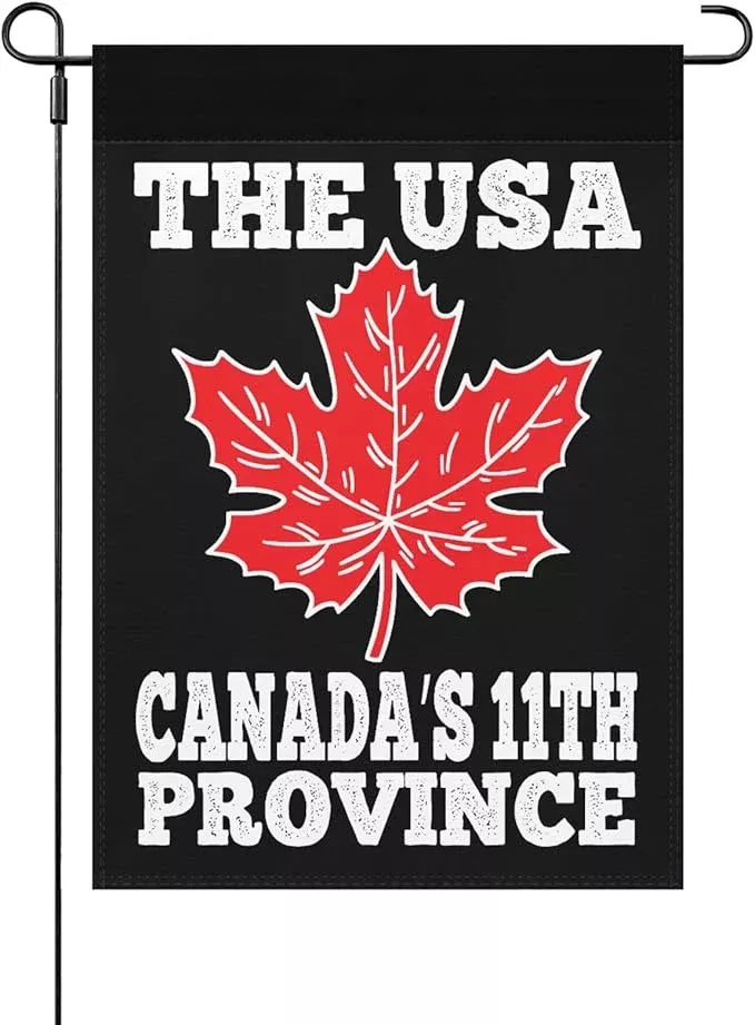 us-canada-s-11th-province-seasonal-garden-flag-12x18-double-sided-funny-banner-i The US Canada’s 11th Province Seasonal Garden Flag 12x18 Double Sided Funny Banner for Indoor
