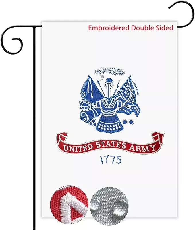 us-embroidered-army-garden-flag-double-sided-12x18-inch-american-army-yard-lawn- US Embroidered Army Garden Flag Double Sided 12x18 inch American Army Yard Lawn Garden Flags Banner Heavy Duty Vivid Color Waterproof