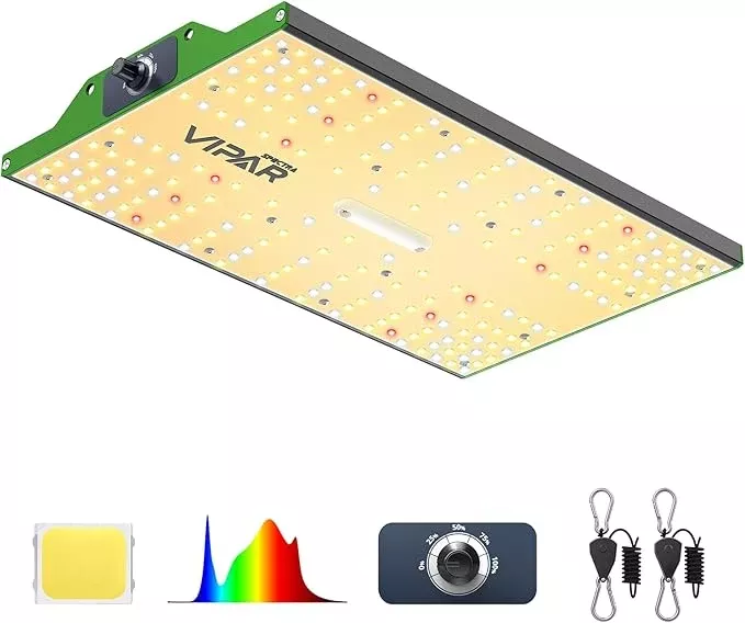 viparspectra-p700-grow-light-70-watt-dimmable-full-spectrum-plant-light-led-grow VIPARSPECTRA P700 Grow Light, 70 Watt Dimmable Full Spectrum Plant Light, LED Grow Lights for Indoor Plants Seed Starting Seedlings Vegetable,11000 Lumens Small Hanging Growing Lamp for 2x2 Grow Tent