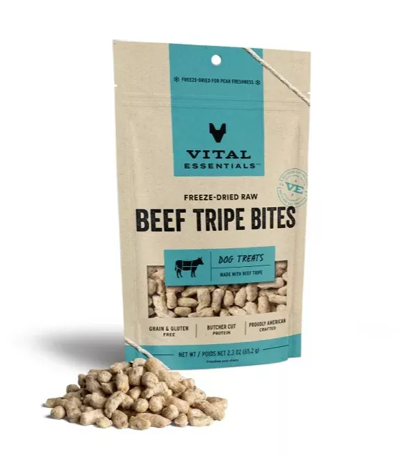 vital-essentials-freeze-dried-raw-beef-tripe-bites-dog-treats-2-3-oz Vital Essentials, Freeze-Dried Raw Beef Tripe Bites Dog Treats, 2.3 oz