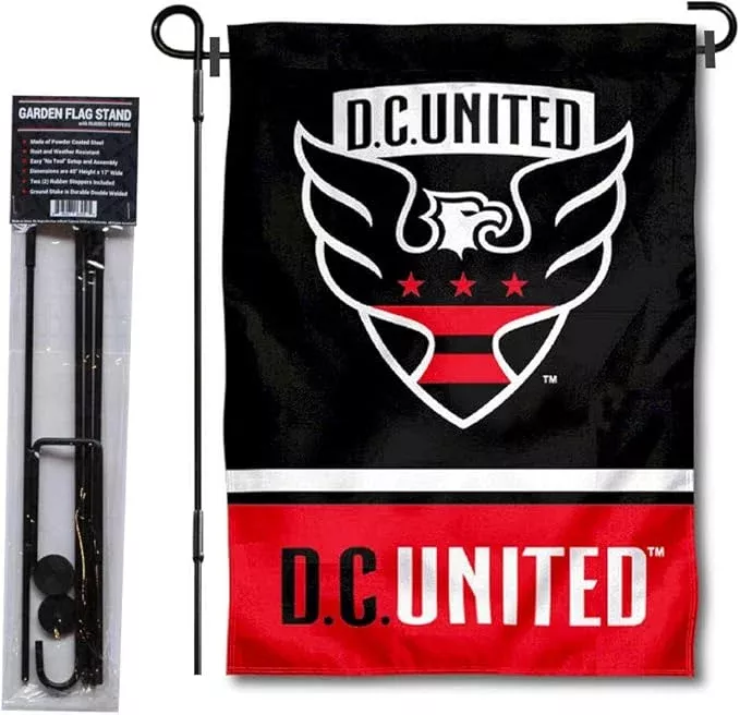 wincraft-washington-dc-united-garden-flag-with-stand-pole-holder WinCraft Washington DC United Garden Flag with Stand Pole Holder