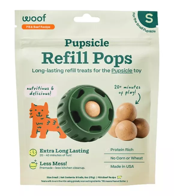 Woof, Pupsicle Beef & Peanut Butter Pops