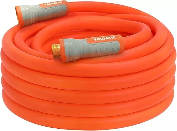 yamatic-heavy-duty-garden-hose-5-8-in-x-50-ft-with-swivel-fitting-super-flexible YAMATIC Heavy Duty Garden Hose 5/8 in x 50 ft with Swivel Fitting, Super Flexible Water Hose, All-weather, Lightweight, Burst 600 PSI