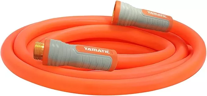 yamatic-heavy-duty-short-garden-hose-5-8-in-x-10-ft-with-swivel-fitting-super-fl YAMATIC Heavy Duty Short Garden Hose 5/8 in x 10 ft with Swivel Fitting, Super Flexible Leader hose,All-weather, Lightweight, Burst 600 PSI