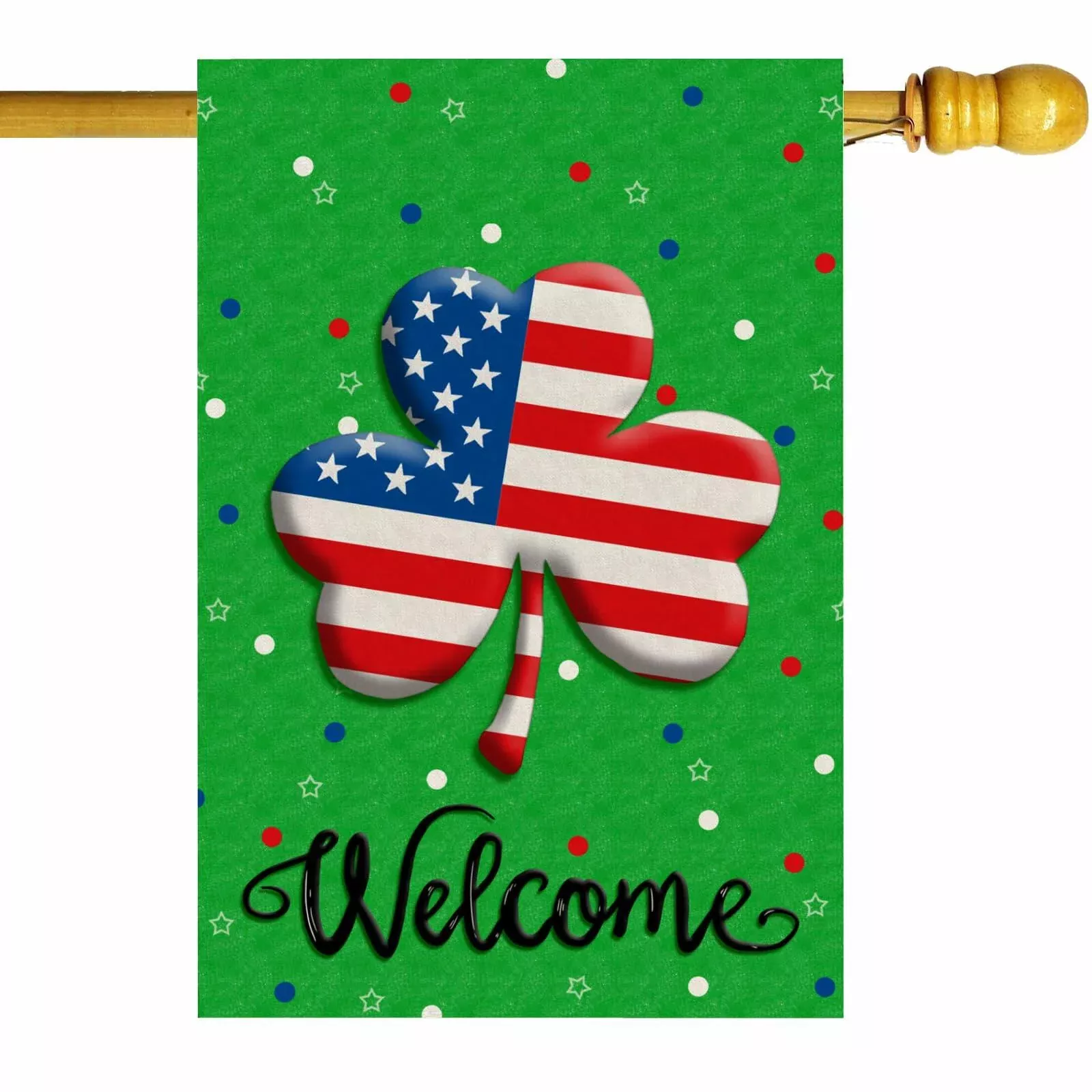 zaew-st-patrick-s-day-shamrocks-garden-flag-12x18-inch-green-double-sided ZAEW St. Patrick's Day Shamrocks Garden Flag 12x18 Inch Green Double Sided