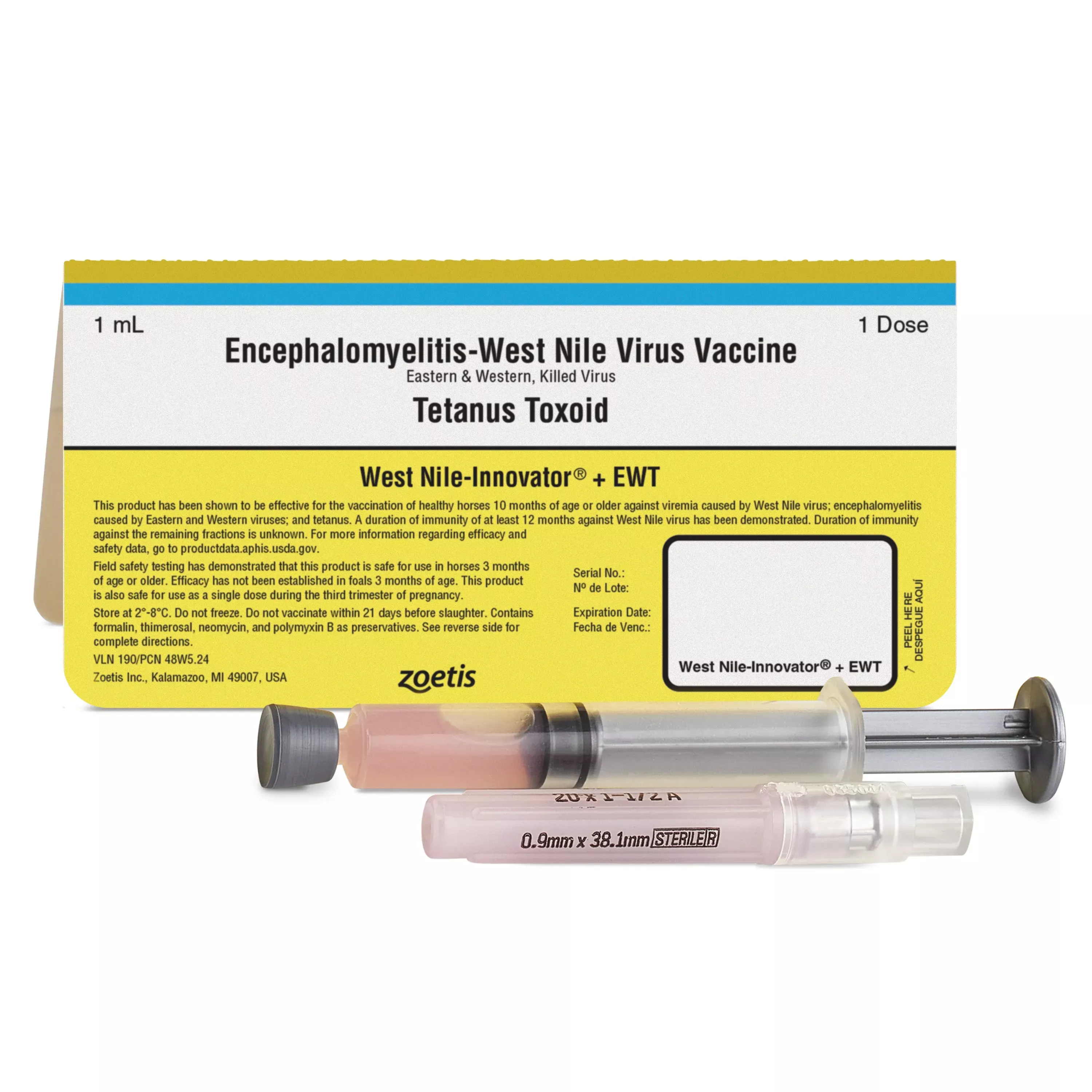 zoetis-west-nile-virus-vaccine-ewt-1-dose Zoetis, West Nile Virus Vaccine +EWT, 1 Dose
