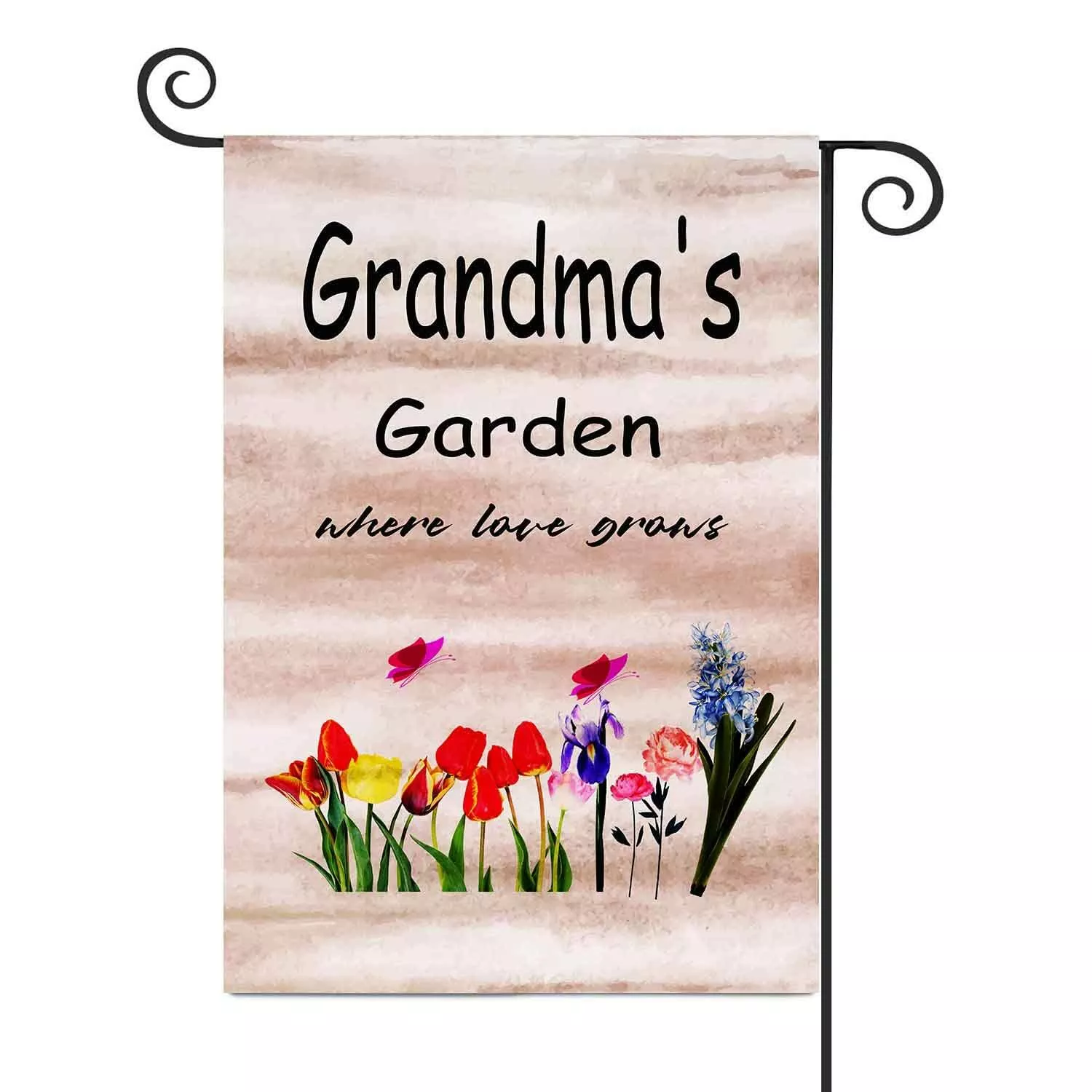 zqlfdgd-fandeer-grandma-s-garden-outdoor-flag-12x18in-double-sided-nylon ZQLFDGD FANDEER Grandma's Garden Outdoor Flag 12x18in Double Sided Nylon